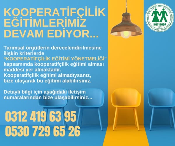 Kooperatifçilik Eğitimlerimiz Devam Ediyor