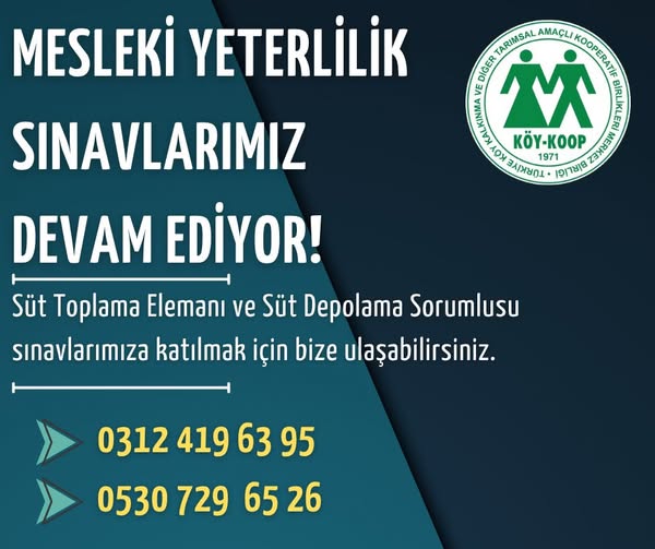 Mesleki Yeterlilik Sınavlarımız Devam Ediyor!